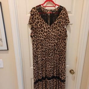 Torrid Animal Print Maxi Dress Size 4